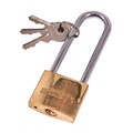 Amtech 38mm Brass Long Shackle Padlock